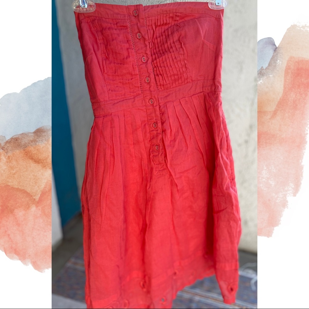 Maeve Strapless Dress with Pockets, 100% cotton